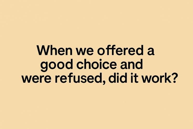 When a Guest Refuses a Fair Solution: Was It Worth It?